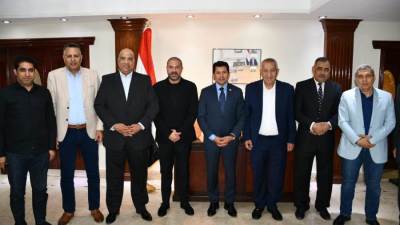 وزير الرياضة يبحث دعم وتفعيل أوجه الاستثمار واشهار الشركات