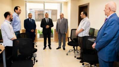 "وزير الإنتاج الحربي" يتفقد مكاتب العاملين بمقر الوزارة بالعاصمة الإدارية الجديدة