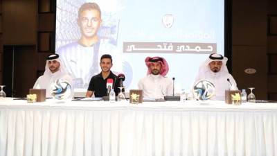 حمدي فتحي يتحدث عن طموحه مع نادي الوكرة ويوجه الشكر للأهلي