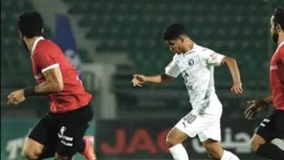 محمود صابر يحرز هدف بيراميدز الرابع فى شباك طلائع الجيش