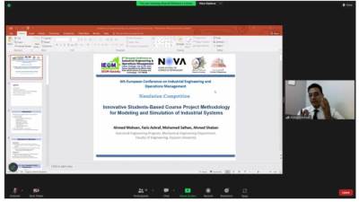 فوز فريق كلية الهندسة جامعة الفيوم بالمركز الثالث في "المسابقة الدولية للمحاكاة" بالبرتغال