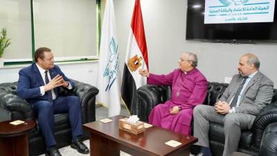 الرقابة الصحية تستقبل وفد مستشفيات هرمل الخيري التابعة للكنيسة الأنجليكانية