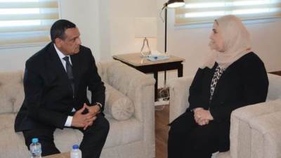 آمنة والقباج يبحثان تعزيز التعاون في مجالات تسويق منتجات التراث الحرفي