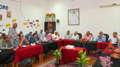 سويلم يلتقى عدد من المنتفعين ورؤساء الروابط بمحافظة البحيرة ويستمع لطلباتهم