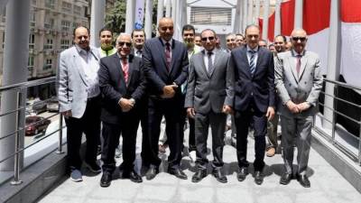 البنك الأهلي المصري يفتتح كوبري المشاة الجديد بمنطقة الدقي