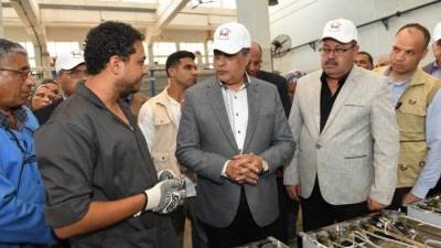 الأنتاج الحربي: شركة حلوان للأجهزة المعدنية تشارك فى تنفيذ المشروعات والمبادرات الرئاسية