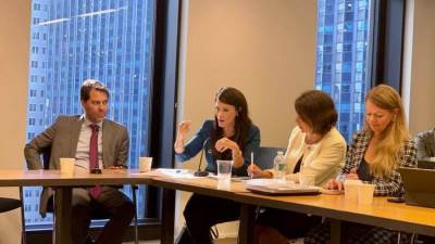 المشاط تلقي الكلمة الختامية خلال اجتماع المجلس الاستشاري لمبادرة سياسات المناخ