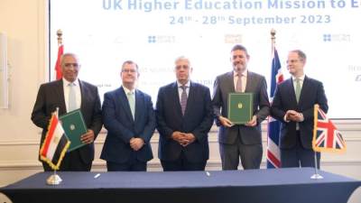 وزير التعليم العالي يشهد توقيع مذكرات تفاهم بين عدد من الجامعات والمؤسسات المصرية والبريطانية
