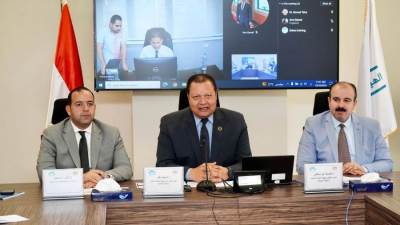 اجتماع بين الرقابة الصحية ووزارة الصحة لبحث مراجعة التصميمات الهندسية للمنشآت الصحية