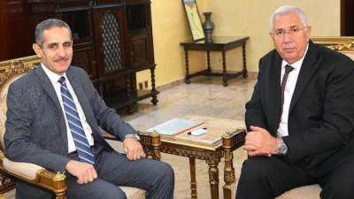 "القصير” و"رحمي" يبحثان موقف المشروعات الزراعية واستغلال الأصول بمحافظة الغربية