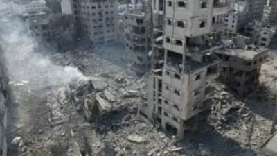 غارات عنيفة فى محيط مستشفى القدس في تل الهوى جنوب غربى مدينة غزة