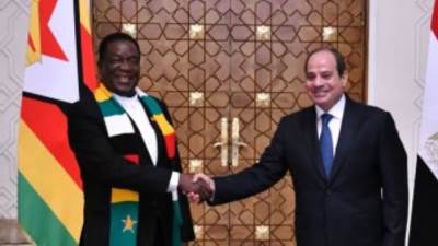 الرئيس السيسى ونظيره الزيمبابوى يتفقان على تطوير التعاون بمجال الزراعة