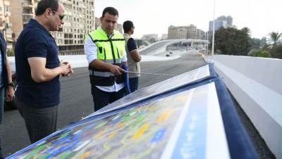 الرئيس السيسى يتفقد أعمال التطوير بعدد من الطرق والمحاور بالقاهرة الكبرى