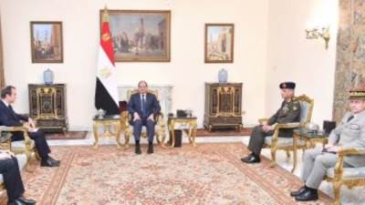 الرئيس السيسى يطّلع على نتائج جولة وزير القوات المسلحة الفرنسى لتهدئة الأوضاع فى المنطقة