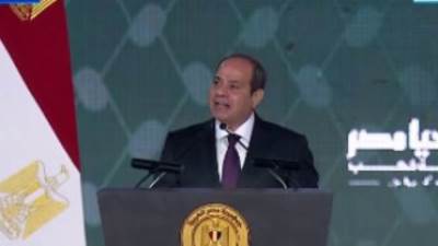 الرئيس السيسى يدعو للوقوف حدادا على شهداء غزة بمؤتمر " تحيا مصر" لدعم فلسطين