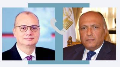 وزير الخارجية يجري اتصالاً هاتفياً مع وزير خارجية ألبانيا