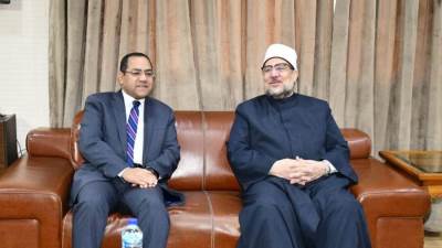 وزير الأوقاف ورئيس الجهاز المركزي للتنظيم والإدارة يتفقدان الاختبارات الشفوية بالعجوزة