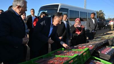 رئيس الوزراء يتفقد مزرعة شركة "عنبر" للصناعات الغذائية بالنوبارية