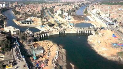 سويلم يتابع الموقف التنفيذى لمشروع مجموعة قناطر ديروط الجديدة لتحسين الرى