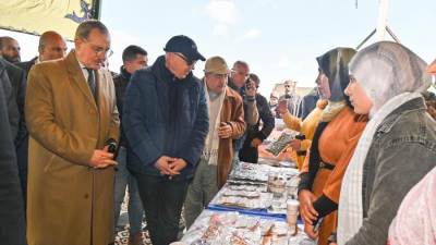 سويلم يتفقد أعمال حماية مصب مصرف الغربية الرئيسي"كيتشنر"،