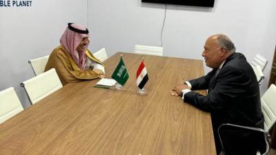 وزير الخارجية سامح شكري يلتقي وزير خارجية المملكة العربية السعودية