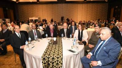 الرئيس التنفيذى لـ" صندوق الإسكان الاجتماعي" تلقي الكلمة الافتتاحية لاحتفالية مسابقة تصميم "الإسكان الأخضر"