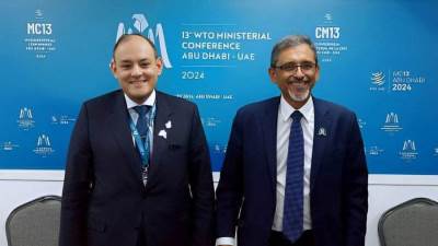 وزير التجارة يعقد سلسلة لقاءات مكثفة مع عدد من وزراء تجارة الدول أعضاء بمنظمة التجارة العالمية