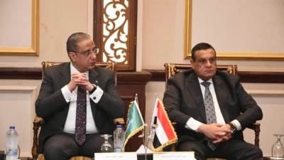 وزير التنمية المحلية ومحافظ الفيوم يلتقيان وفد لاتحاد الأوروبي وبرنامج الأمم المتحدة الإنمائي