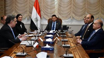وزير الشباب يبحث مع منظمة اليونيسيف آليات تدشين منظومة التقييم