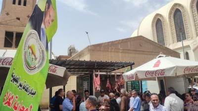 الزراعة : لليوم الثاني.. مباردة "خير مزارعنا لأهالينا" تنشر المحبة في الكاتدرائية