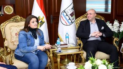 وزيرة الهجرة تلتقي أعضاء مجلسي النواب والشيوخ بمحافظة بني سويف
