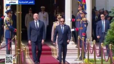 الرئيس السيسي يستقبل رئيس أذربيجان إلهام علييف بقصر الاتحادية