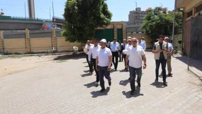 وزير النقل في جولة تفقدية موسعة بمجمع ورش المنشآت والكباري وهندسة امبابة