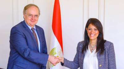 وزيرة التخطيط تبحث مع سفير الاتحاد الأوروبى إجراءات الإصلاح الهيكلى